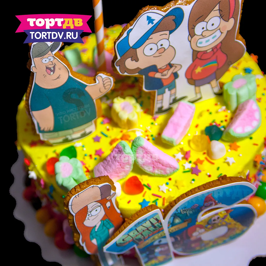 Торт Gravity Falls на шесть лет